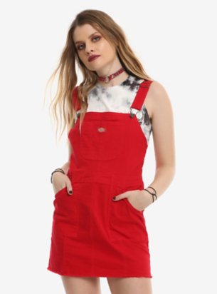 Dickies Red Denim Skirtall HT Exclusive