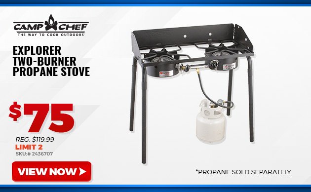 Camp Chef Explorer Two-Burner Propane Stove