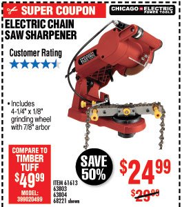 Electric Chain Saw Sharpener