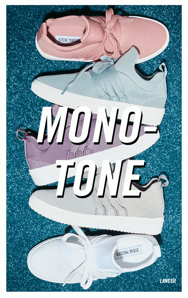 MONOTONE: Everyone's favorite LANCER is back in a spectrum of colors for spring.