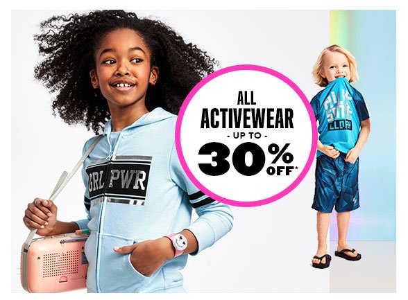 All Activewear Up to 30% Off