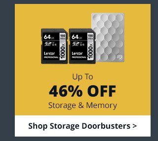 Save Up To 46% Off Storage & Memory