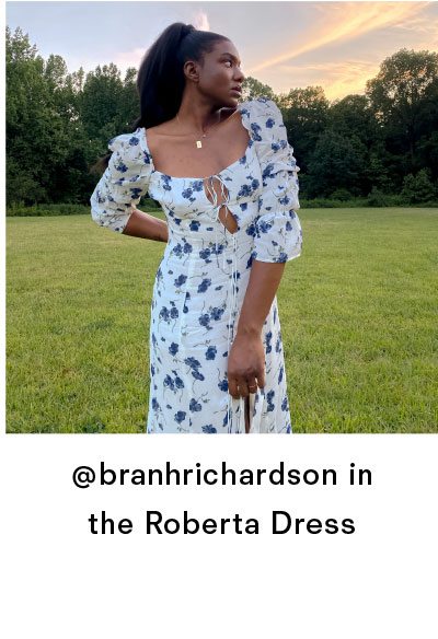 Roberta Dress in Blueberries