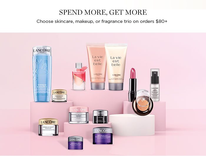 Spend More, Get More - Choose Skincare, Makeup, Or Fragrance Trio On Orders $80 Plus