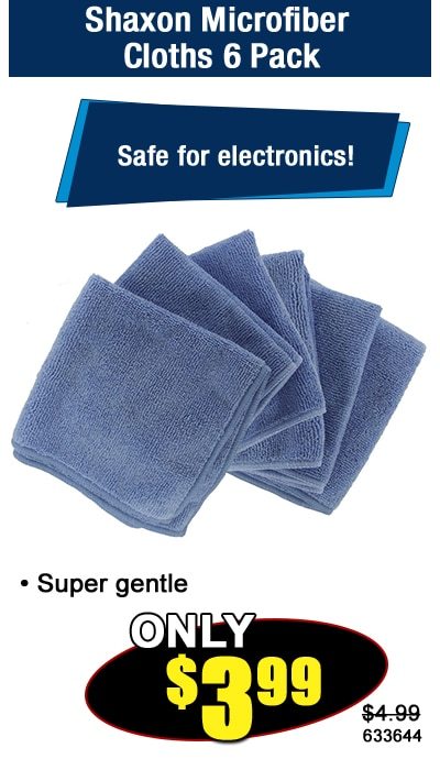 Shaxon Microfiber Cloths 6 Pack