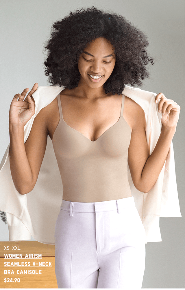 HERO - WOMEN AIRISM SEAMLESS V-NECK BRA CAMISOLE