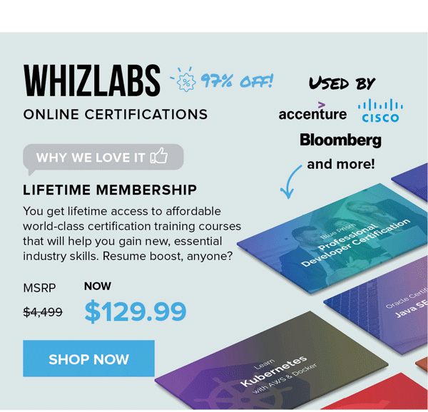 Whizlabs Online Certifications| Shop Now