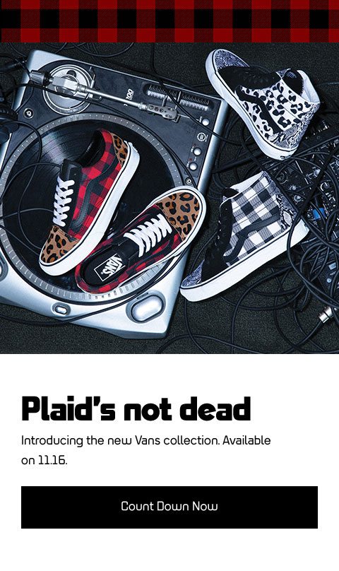 plaid not dead vans cheetah