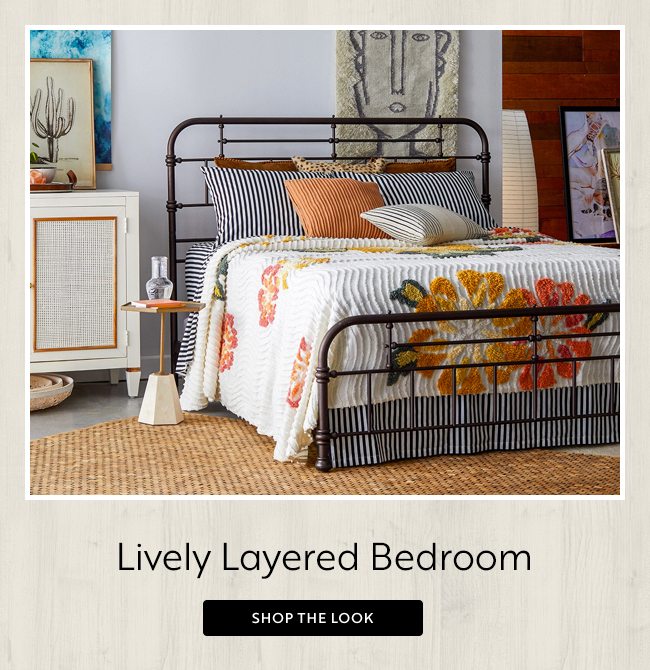 Lively Layered Bedroom - Shop The Look