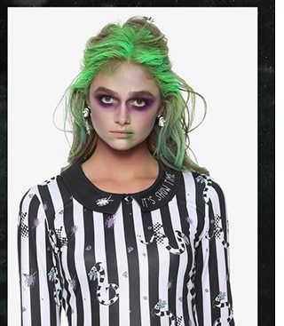 Beetlejuice Crop Top