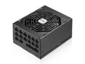 Super Flower Leadex Platinum SE 1000W 80+ Platinum, 10 Years Warranty, ECO Fanless & Silent Mode, Full Flat Ribbon Modular Power Supply, Dual Ball Bearing Fan, SF-1000F14MP V2