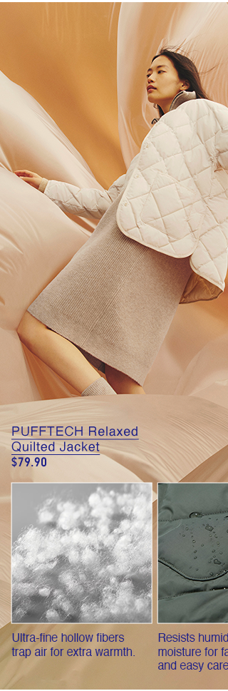 PDP1 - WOMEN PUFFTECH RELAXED QUILTED JACKET