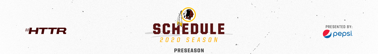 Here's the Redskins complete 2020 schedule