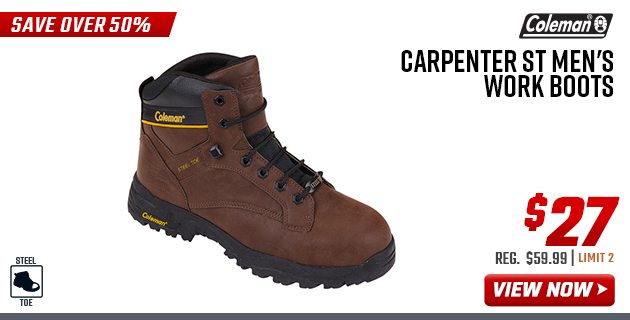 coleman carpenter st men's work boots