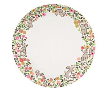 Bunny Meadow Large Bamboo Plate