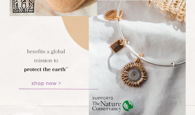 Shop the Sunflower charm that supports the Nature Conservancy.