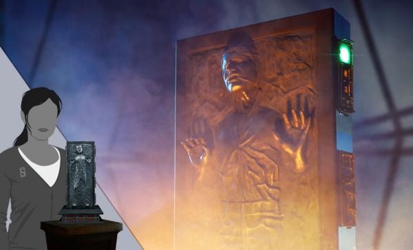 FREE U.S. Shipping Han Solo in Carbonite Sixth Scale Figure