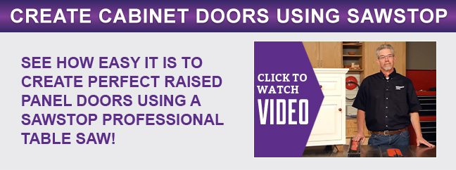 Create Cabinto Doors Using Sawstop - Watch the video!