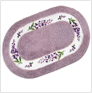 Lavender Floral Bath Mat