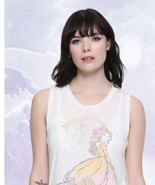 Beauty and the Beast Side Lace Tank Top