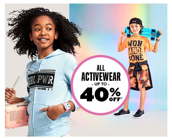 All Activewear Up to 40% Off