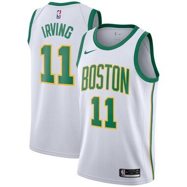 Kyrie Irving Boston Celtics Nike City Edition Swingman Jersey – White
