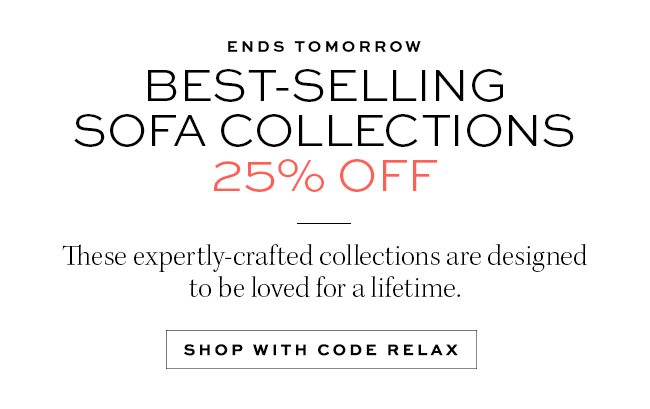 ends tomorrow - 25% off