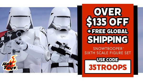 OVER $135.00 OFF & FREE GLOBAL SHIPPING! - Snowtroopers Sixth Scale Figure Set - USE CODE: 35TROOPS
