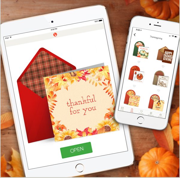 GIVE THANKS Personalize free digital Thanksgiving cards for all your friends & family!
