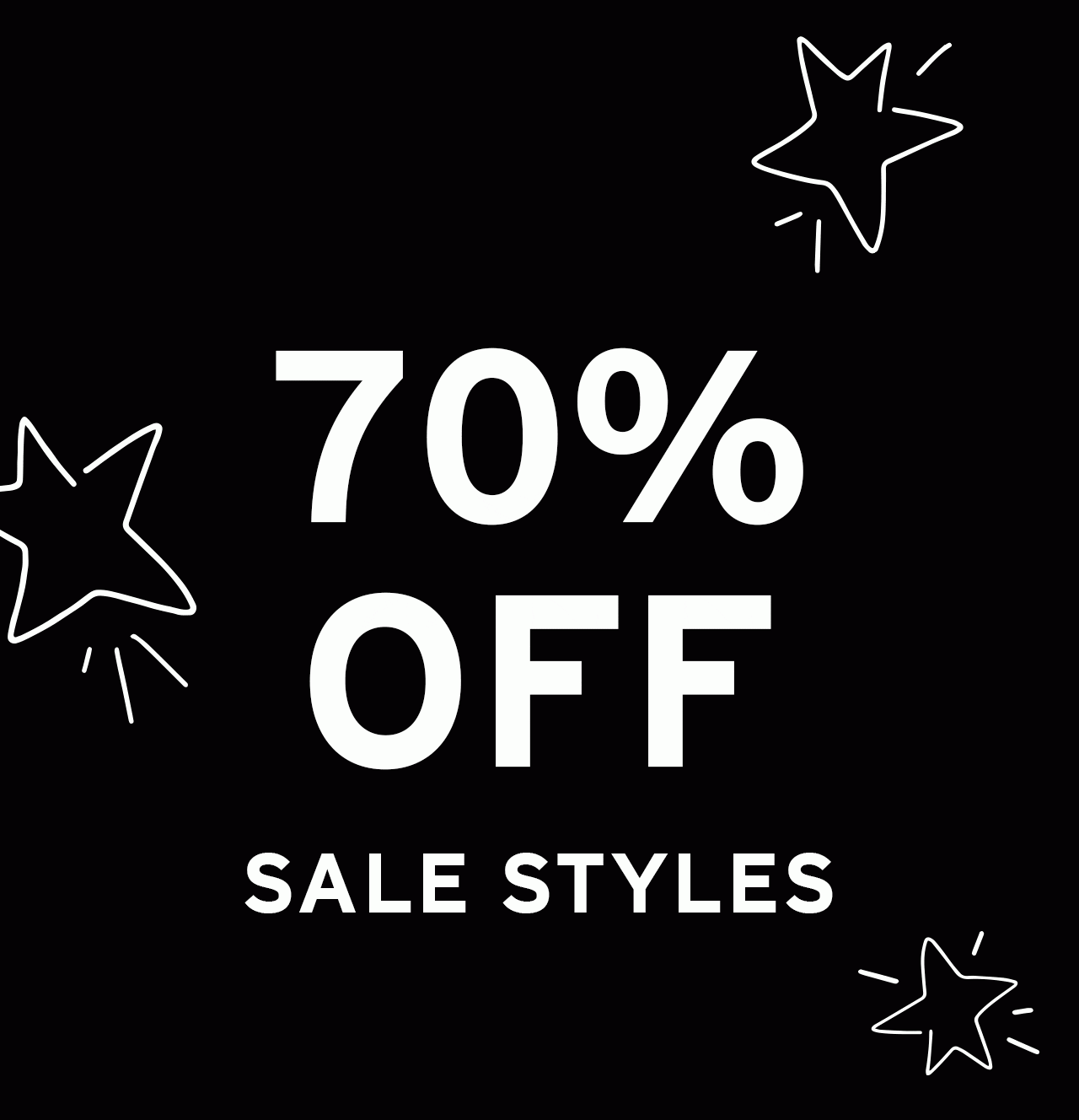 UP TO 70% OFF SALE STYLES