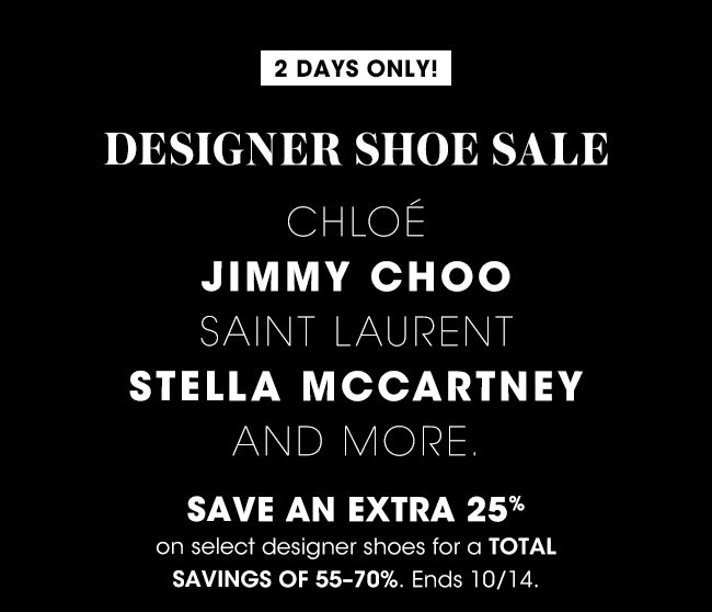 DESIGNER SHOE FLASH SALE