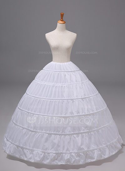 Women Polyester 1 Tiers Petticoats (037120409)...