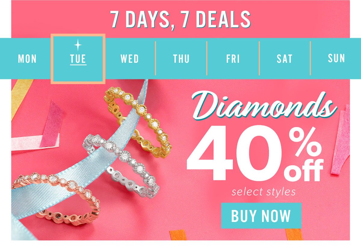 Diamonds 40% Off Select Styles. Buy Now