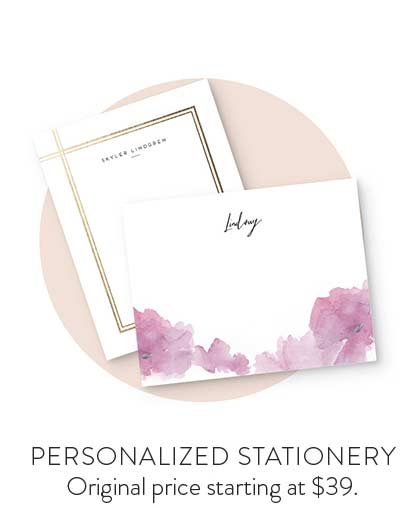 personalized stationery