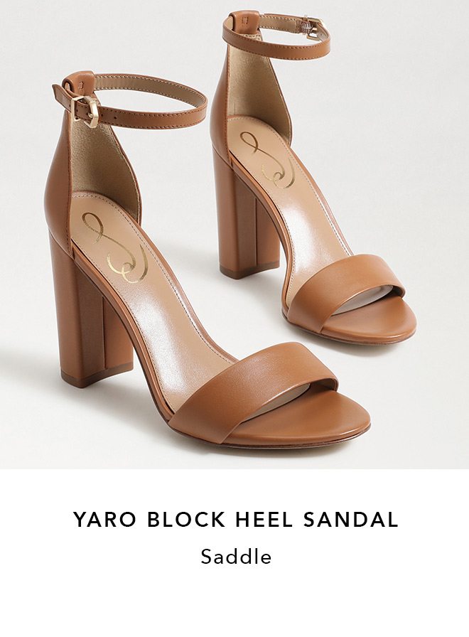 Yaro Block Heel - Saddle