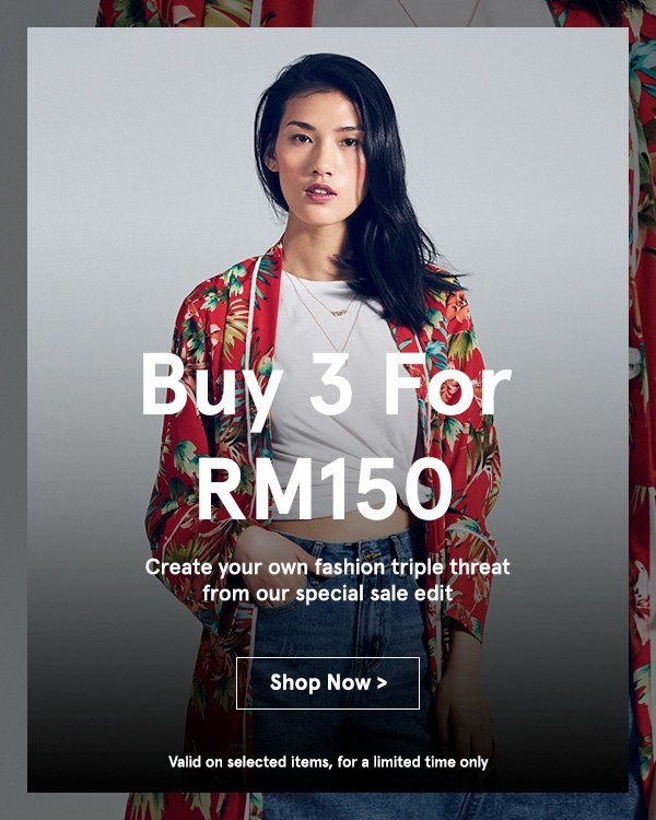 Buy 3 For RM150