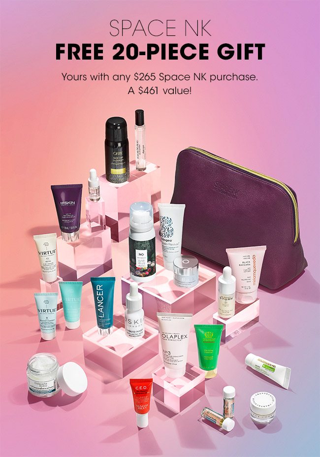 SPACE NK FREE 20 PIECE GIFT