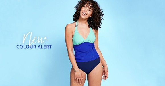 Figleaves London + Figleaves Icon Strapping Halter Shaping Swimsuit
