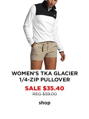 Women's TKA Glacier 1/4-Zip Pullover - Click to Shop