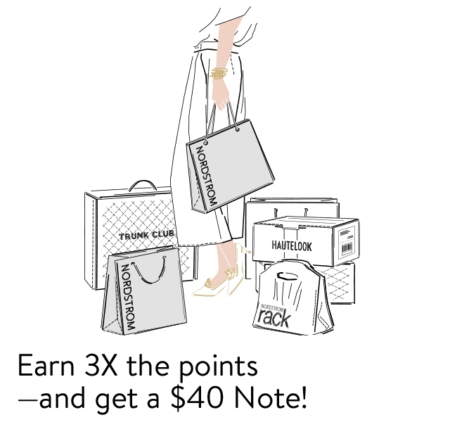 Earn 3X the points—and get a $40 Note!