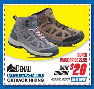 Denali Outback Men's or Women's Hiking Boots