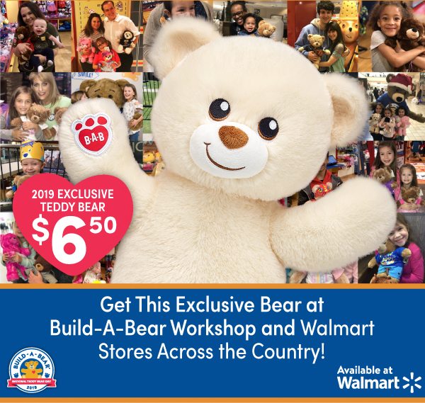 Build-a-Bear partners with Walmart for National Teddy Bear Day