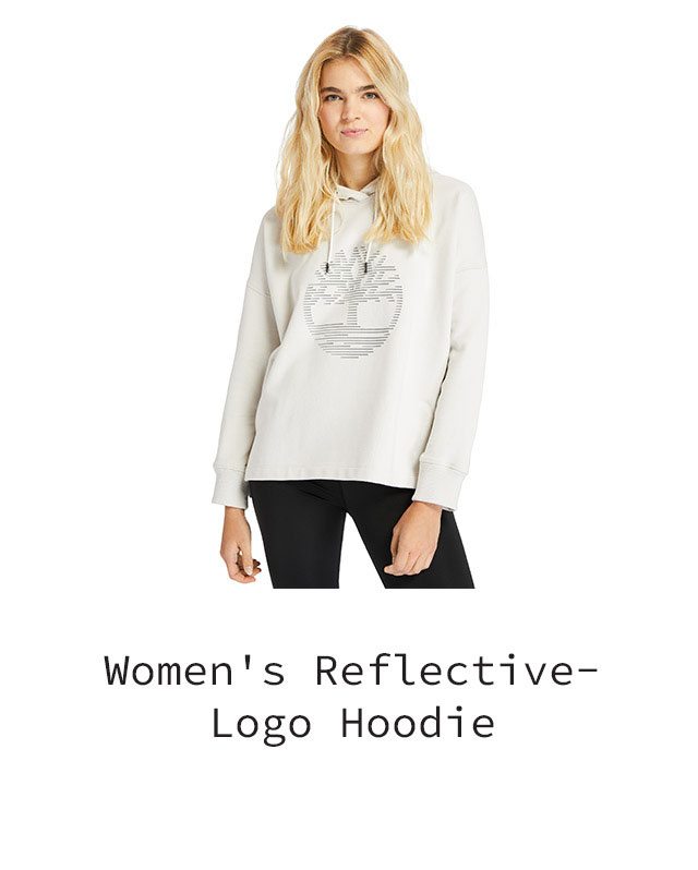 Women's Reflective-Logo Hoodie