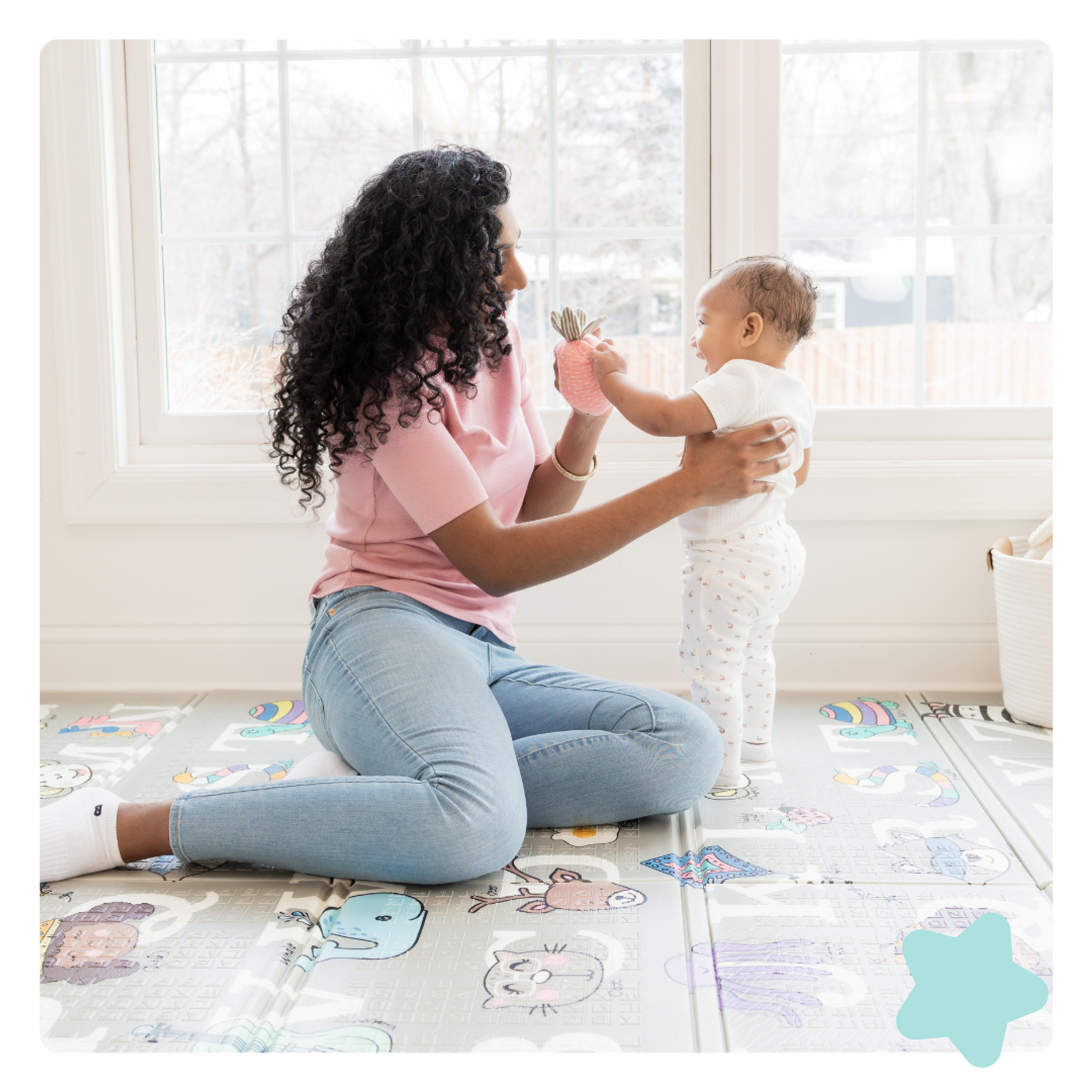 Baby Playing on My Play Mat with Mom