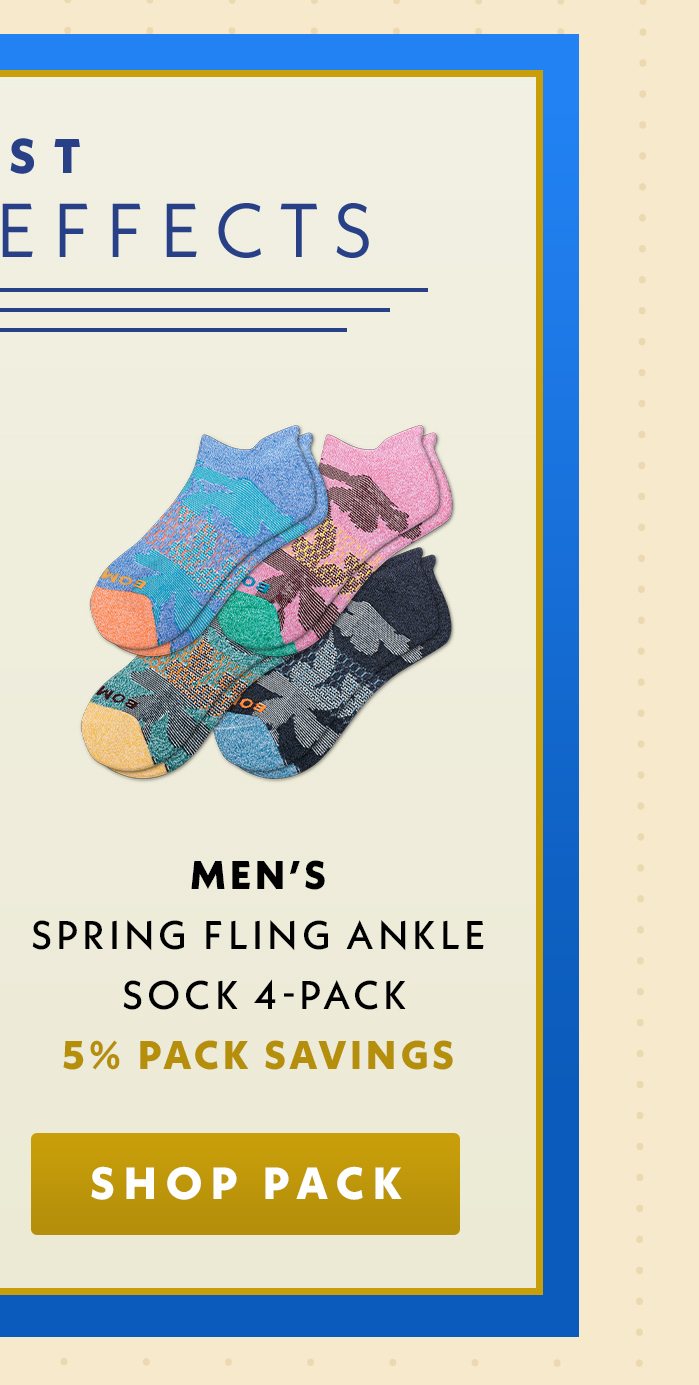 Men's Spring Fling Ankle Sock 4-Pack | 5% Pack Savings | Shop Pack