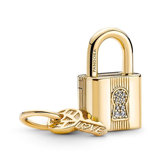 Pandora Padlock & Key Dangle Charm