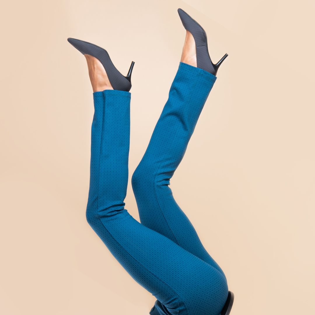 Straight-Leg | Classic Dress Pant Yoga Pants (Blue Geode)