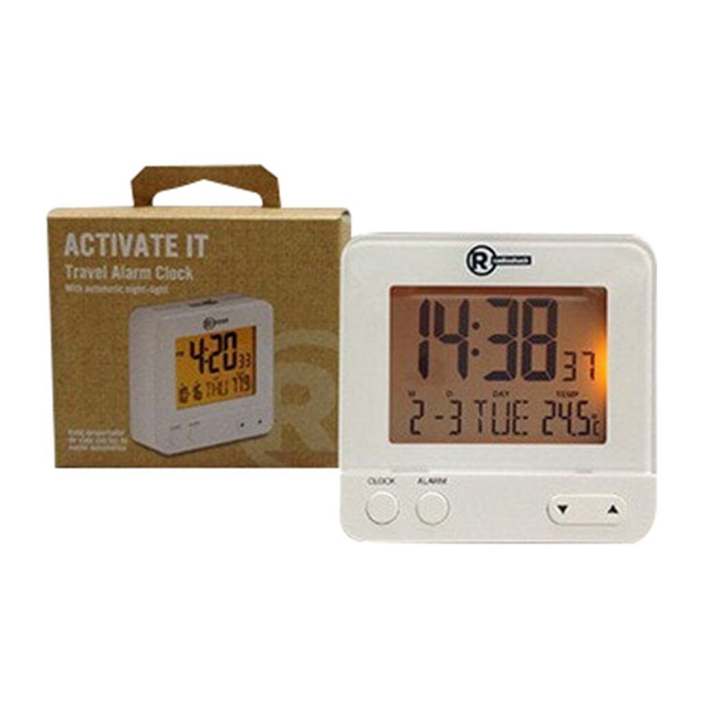 Travel Alarm Clock with Auto Night-Light