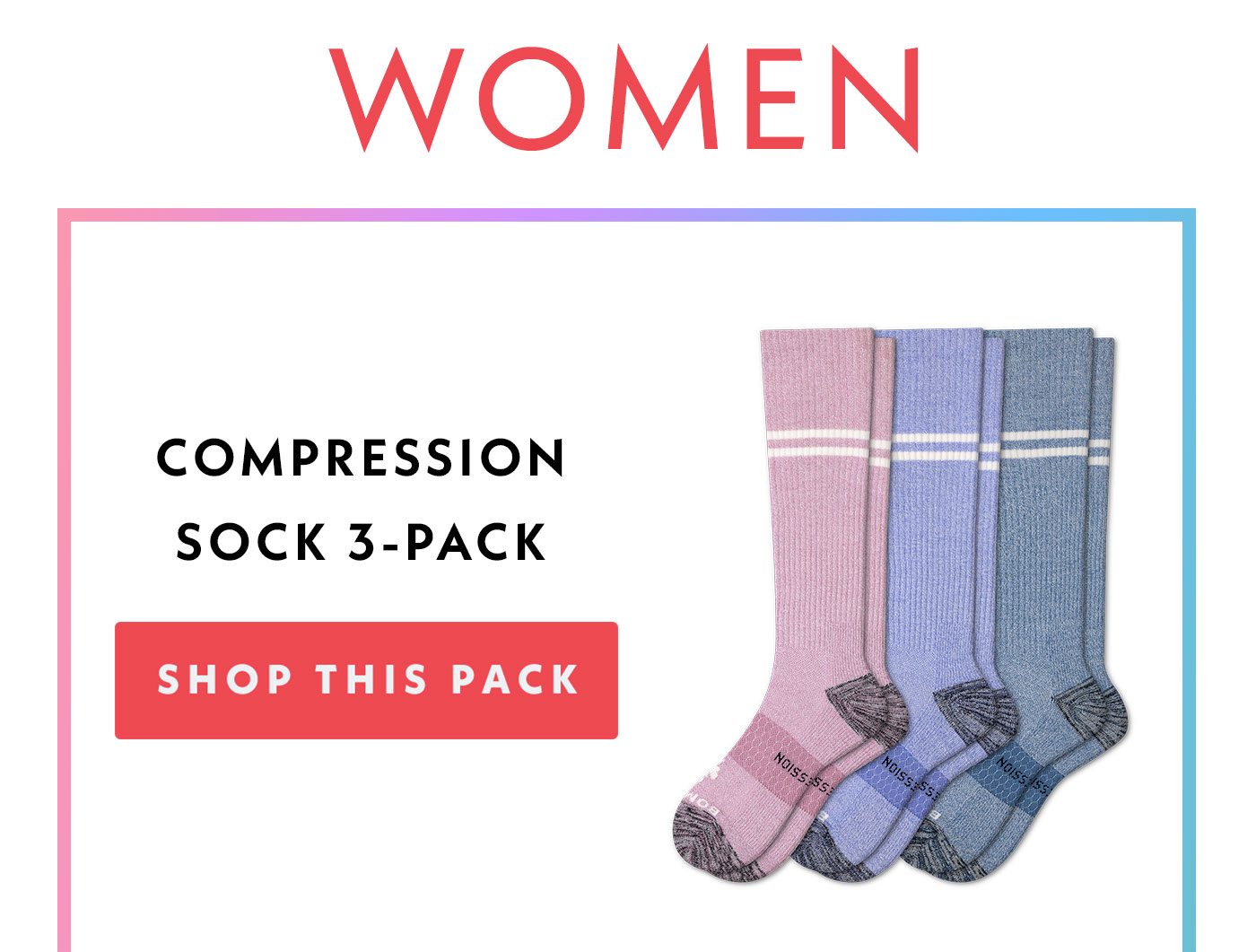 Women Compression Sock 3 Pack | Shop this Pack