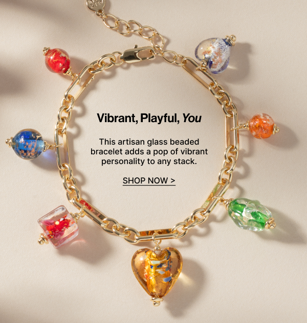 Vibrant, Playful, You | Shop artisan glass beaded bracelet